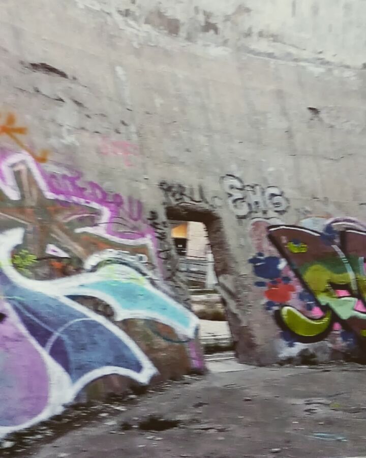 Inside an abandoned cement factory #abandoned #factory #graffiti