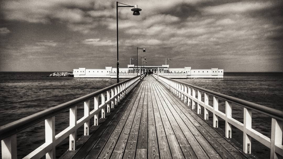 #bathhouse #bridge #noir #ocean #blackandwhite #noiretblanc #blackandwhitephotography #blackandwhitemasters